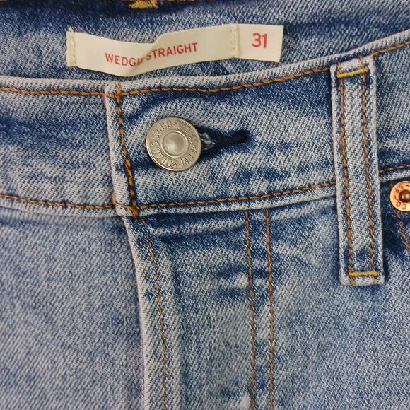 Levi's SZ 31 Wedgie Straight Fit Jeans - Bridge of Belflower - Picture 4 of 9